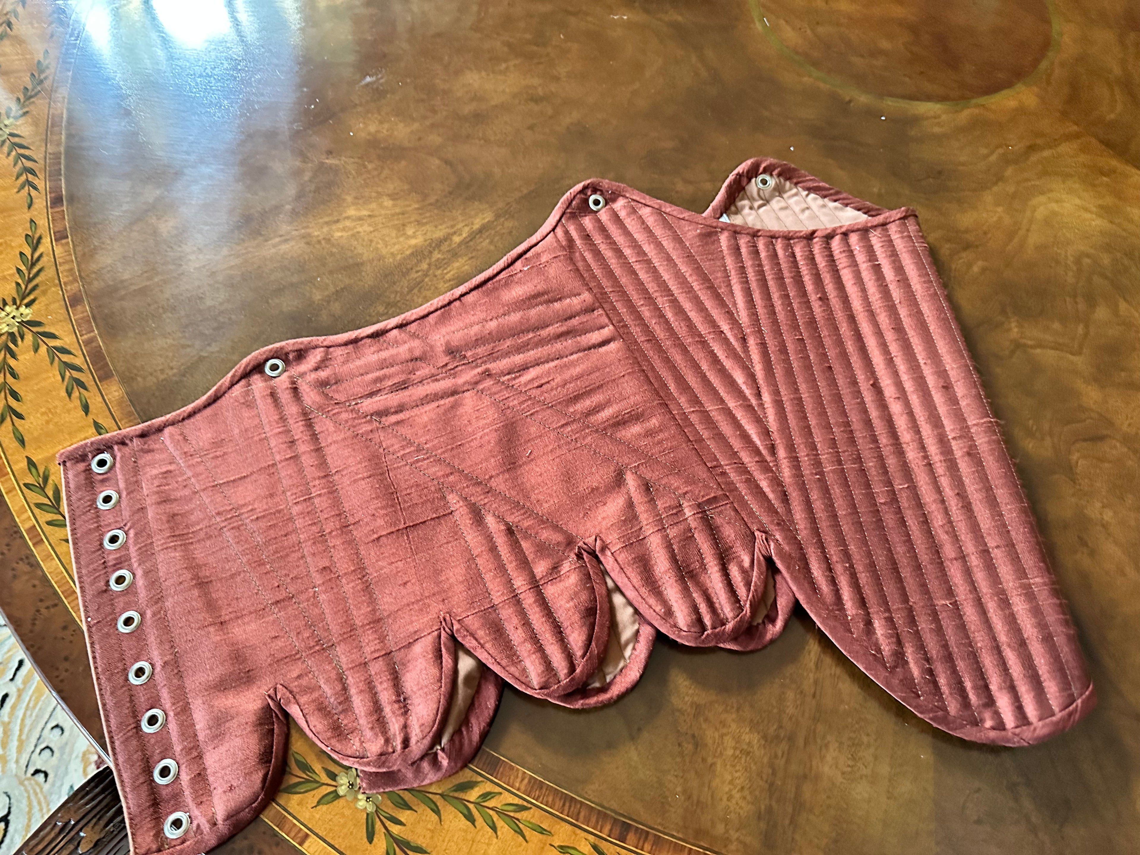 Steel Boned Silk Stays- ALL COLORS
